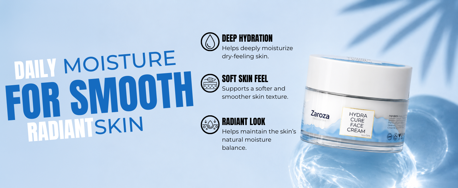 Amazon.com: Zaroza Hydra Cure Face Cream - Deep Moisturizing Day